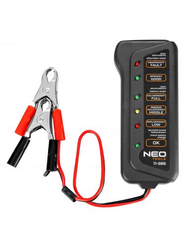Tester akumulatorów 12 V i ładowania LED Neo Tools - 11-986 - NEO Tools - 1