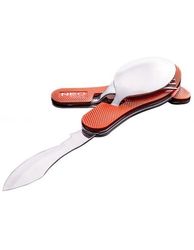 Scyzoryk sztućce turystyczne ze stali nierdzewnej 3 w 1 Neo Tools - 63-027 - NEO Tools - 3
