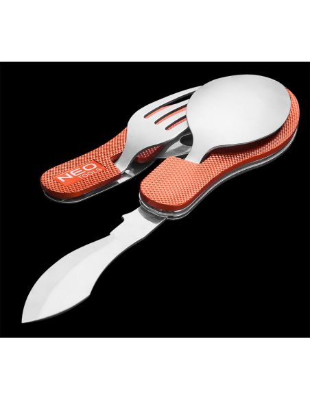 Scyzoryk sztućce turystyczne ze stali nierdzewnej 3 w 1 Neo Tools - 63-027 - NEO Tools - 4