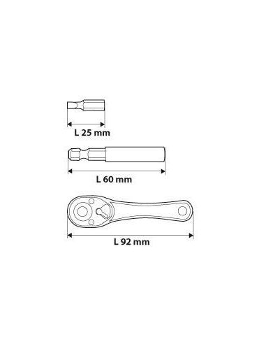 Zestaw bitów z grzechotką 38 el. Neo Tools - 06-105 - NEO Tools - 9