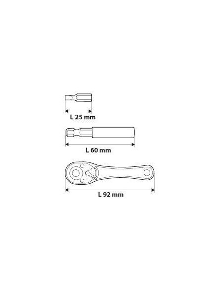 Zestaw bitów z grzechotką 38 el. Neo Tools - 06-105 - NEO Tools - 9