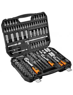 Zestaw kluczy nasadowych 1/2" 3/8" 1/4" 182 el. Neo Tools - 08-680 - NEO Tools - 1