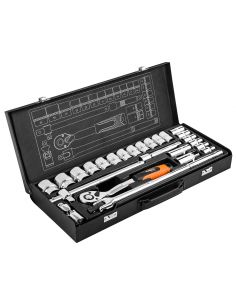 Zestaw kluczy nasadowych 1/2" 25 el. Neo Tools - 08-674 - NEO Tools - 1