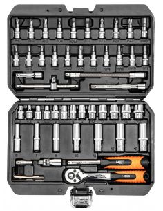 Zestaw kluczy nasadowych 1/4" 53 el. Neo Tools - 08-683 - NEO Tools - 1 2