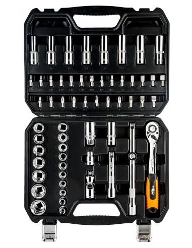 Zestaw kluczy nasadowych 1/2" 58 el. Neo Tools - 08-663 - NEO Tools - 2