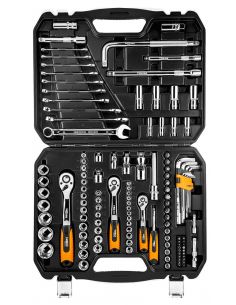 Zestaw kluczy nasadowych 1/2" 3/8" 1/4" 126 el. Neo Tools - 08-667 - NEO Tools - 1 2