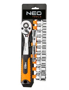 Zestaw kluczy nasadowych 3/8 " CrV 12 el. Neo Tools - 08-653 - NEO Tools - 1