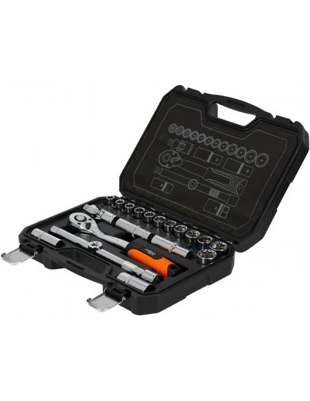 Zestaw kluczy nasadowych 1/2" 20 el. Neo Tools - 08-661 - NEO Tools - 4