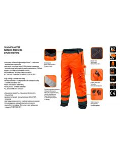 Ocieplane spodnie robocze ostrzegawcze Neo Tools - 81-761 - NEO Tools - 1 2