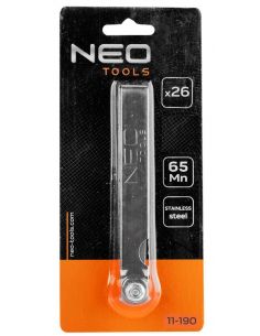 Szczelinomierz listkowy 26 płytek prostych Neo Tools - 11-190 - NEO Tools - 1 2