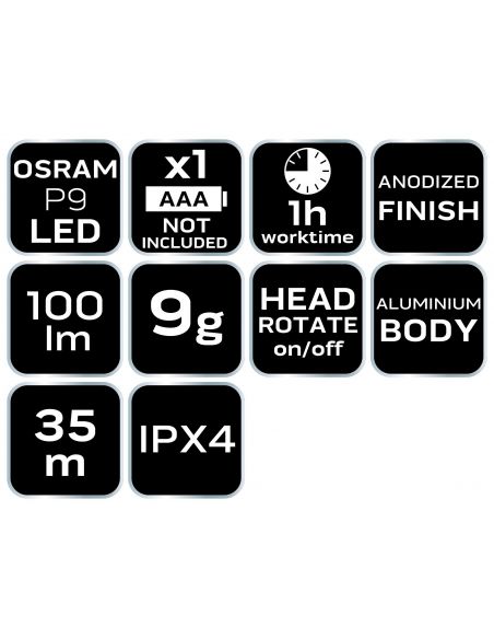 Mini latarka LED Neo Tools 100 lm - 99-068 - NEO Tools - 7
