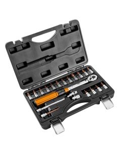 Klucz dynamometryczny 1/4" Neo Tools - zestaw - 08-821 - NEO Tools - 1
