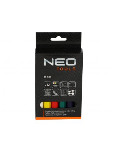 Kreda techniczna 12 szt. (różne kolory) Neo Tools - 13-961 - NEO Tools - 14