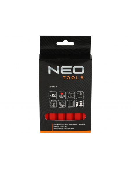 Kreda techniczna 12 szt. (czerwona) Neo Tools - 13-963 - NEO Tools - 4