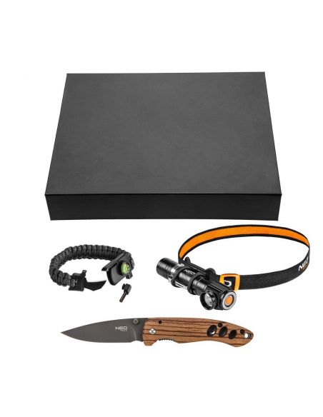 Zestaw survivalowy latarka czołowa + nóż + bransoletka Neo Tools - 63-033 - NEO Tools - 4