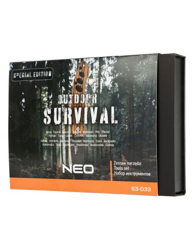 Zestaw survivalowy latarka czołowa + nóż + bransoletka Neo Tools - 63-033 - NEO Tools - 6