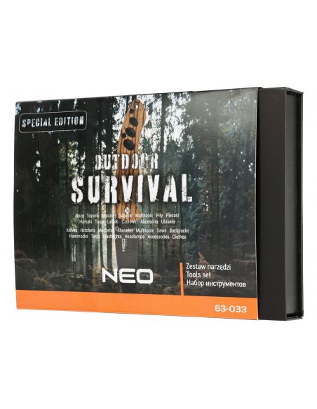 Zestaw survivalowy latarka czołowa + nóż + bransoletka Neo Tools - 63-033 - NEO Tools - 6