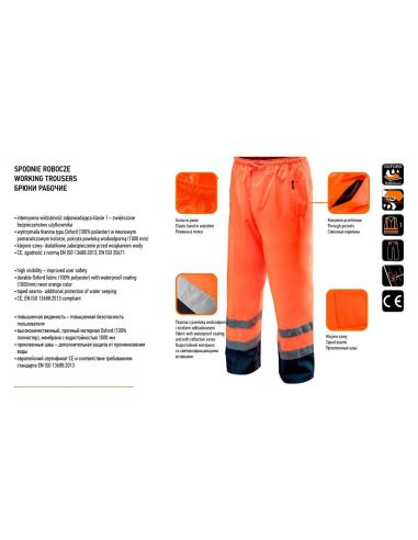 Wodoodporne spodnie robocze ostrzegawcze Neo Tools - 81-771 - NEO Tools - 6