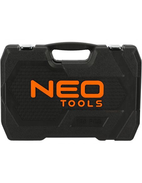 Zestaw kluczy nasadowych 1/2" 1/4" CrV 138 el. Neo Tools - 10-208 - NEO Tools - 4
