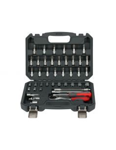 Zestaw kluczy nasadowych 1/4" 43 el. Proline - 58843 - Proline - 1 2