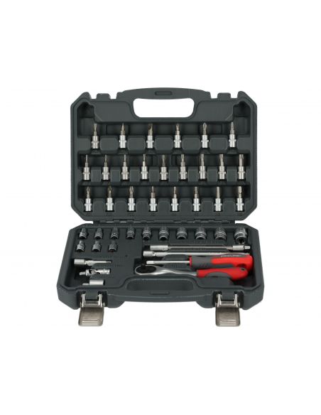Zestaw kluczy nasadowych 1/4" 43 el. Proline - 58843 - Proline - 2