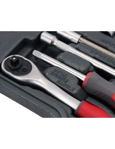 Zestaw kluczy nasadowych 1/4" 43 el. Proline - 58843 - Proline - 5