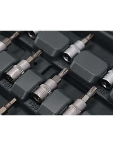 Zestaw kluczy nasadowych 1/4" 43 el. Proline - 58843 - Proline - 6