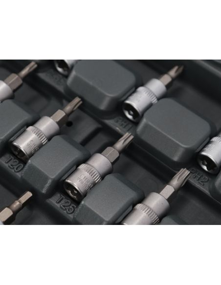 Zestaw kluczy nasadowych 1/4" 43 el. Proline - 58843 - Proline - 6