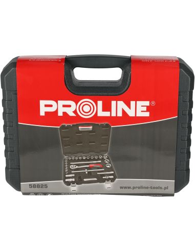 Zestaw kluczy nasadowych 1/2" 25 el. Proline - 58825 - Proline - 10