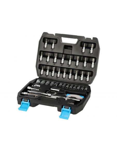 Zestaw kluczy nasadowych 1/4" 46 el. Mega - 58046 - Mega - 1