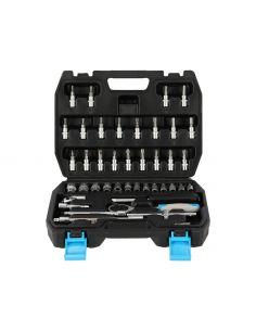 Zestaw kluczy nasadowych 1/4" 46 el. Mega - 58046 - Mega - 1 2