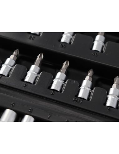 Zestaw kluczy nasadowych 1/4" 46 el. Mega - 58046 - Mega - 5