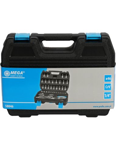Zestaw kluczy nasadowych 1/4" 46 el. Mega - 58046 - Mega - 9