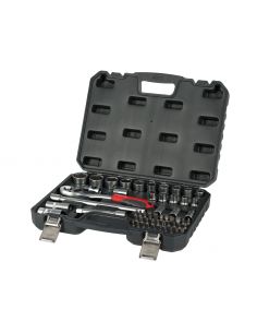 Zestaw kluczy nasadowych 1/2" 56 el. Proline - 58856 - Proline - 1