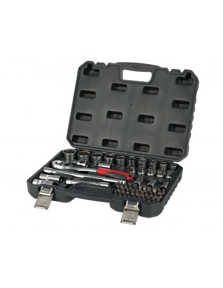 Zestaw kluczy nasadowych 1/2" 56 el. Proline - 58856 - Proline - 1