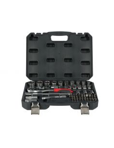 Zestaw kluczy nasadowych 1/2" 56 el. Proline - 58856 - Proline - 1 2