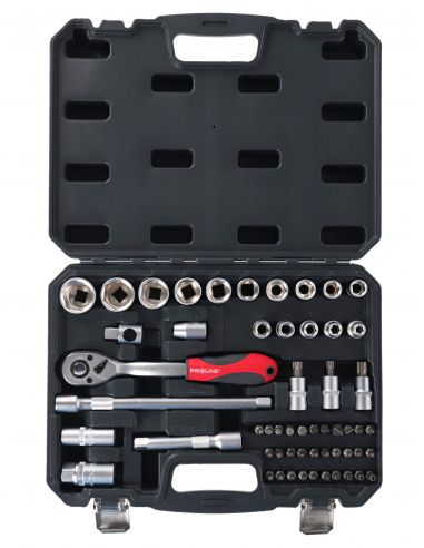 Zestaw kluczy nasadowych 1/2" 56 el. Proline - 58856 - Proline - 3