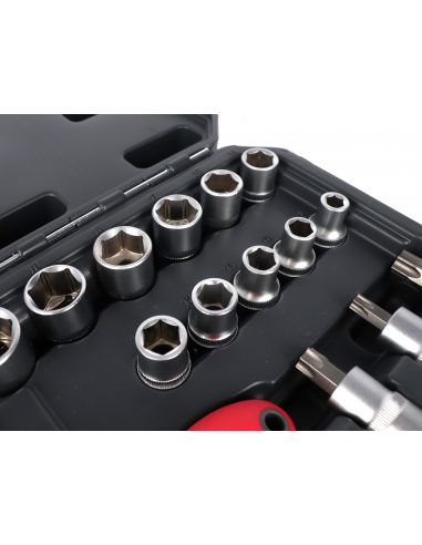 Zestaw kluczy nasadowych 1/2" 56 el. Proline - 58856 - Proline - 5