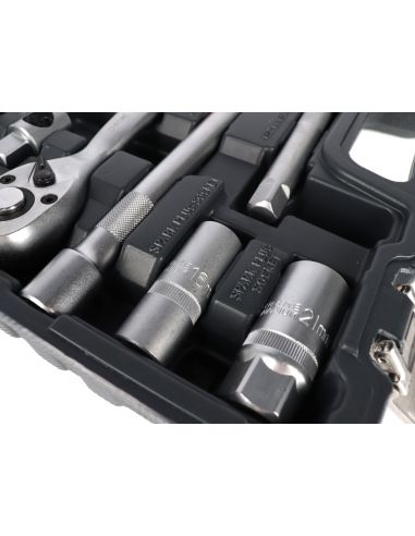 Zestaw kluczy nasadowych 1/2" 56 el. Proline - 58856 - Proline - 6