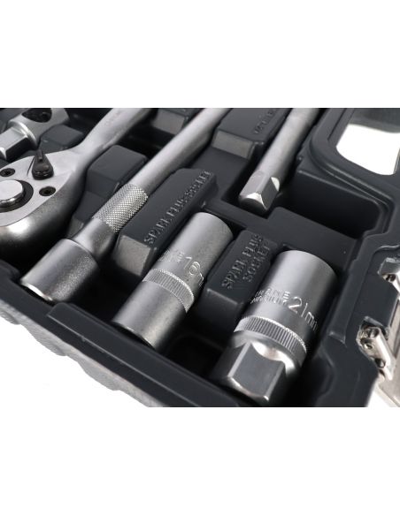 Zestaw kluczy nasadowych 1/2" 56 el. Proline - 58856 - Proline - 6