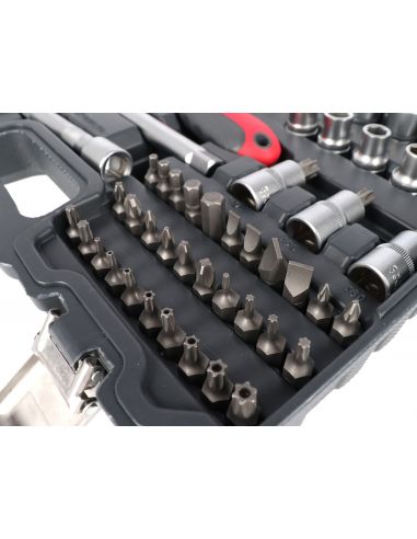 Zestaw kluczy nasadowych 1/2" 56 el. Proline - 58856 - Proline - 7