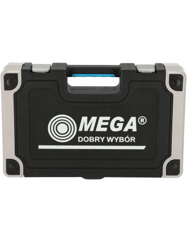Zestaw kluczy płaskich i nasadowych 1/4" 1/2"  91 el. Mega - 58091 - Mega - 8