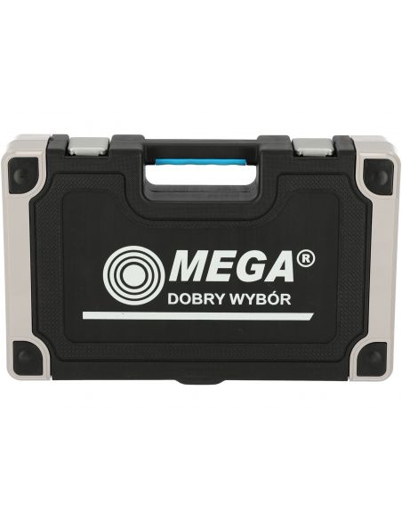 Zestaw kluczy płaskich i nasadowych 1/4" 1/2"  91 el. Mega - 58091 - Mega - 8