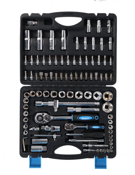Zestaw kluczy nasadowych 1/4" 1/2"  94 el. Mega - 58094 - Mega - 3