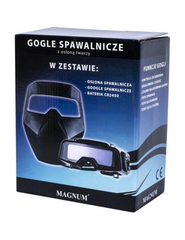 Automatyczne gogle spawalnicze Magnum R100+ z osłoną twarzy - POS-M-R100+ - Magnum - 7