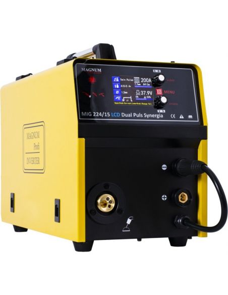 Spawarka Magnum MIG 224/15 LCD Dual Puls Synergia - zestaw - U MI 224 LC15-G - Magnum - 14