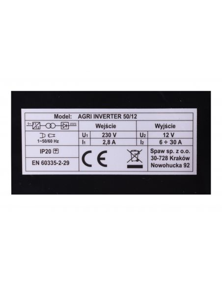 Prostownik inwertorowy Magnum AGRI 50/12 - U Ł AGRI50INV - Magnum - 9
