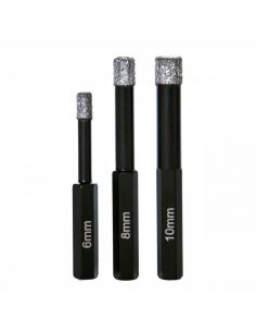 Wiertła diamentowe 6, 8, 10 mm z rdzeniem parafinowym - P F LX DIAM - Magnum - 1 2