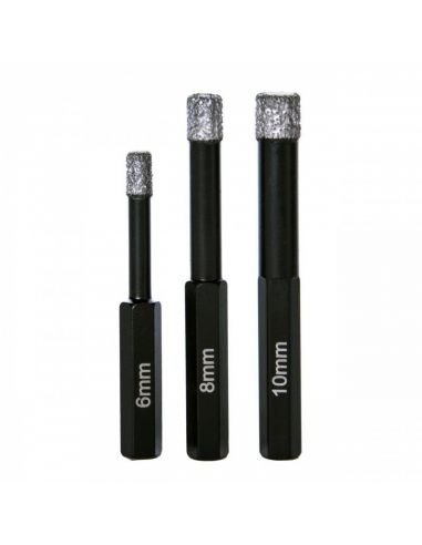 Wiertła diamentowe 6, 8, 10 mm z rdzeniem parafinowym - P F LX DIAM - Magnum - 2