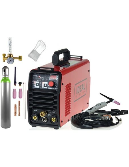Spawarka inwertorowa Ideal Praktik TIG 202 DC Pulse Digital - zestaw - PTIG202DP-G - Ideal - 3